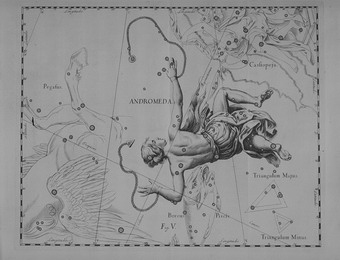 Androméda z atlasu J. Hevelia
